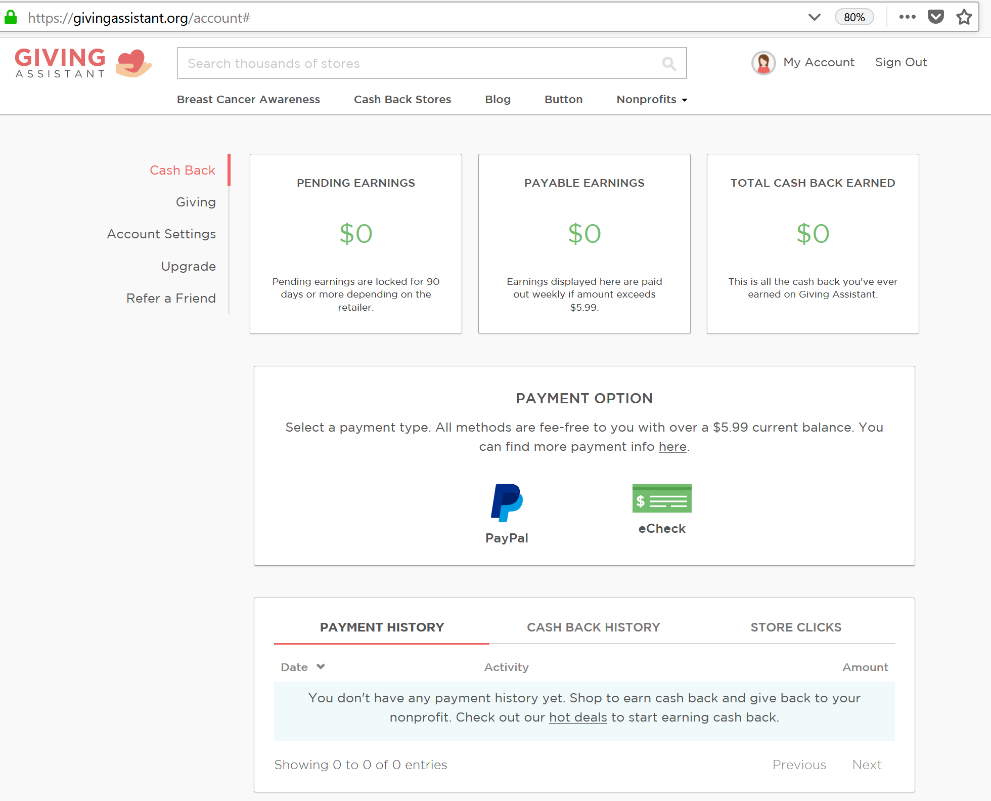 Giving Assistant Choose Payment Options Institute For Good Government 